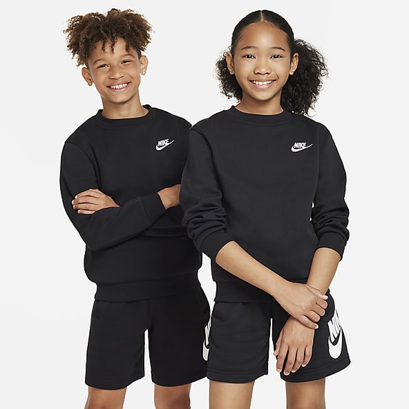Boys Black Hoodies Jumpers Sweatshirts. Nike IE